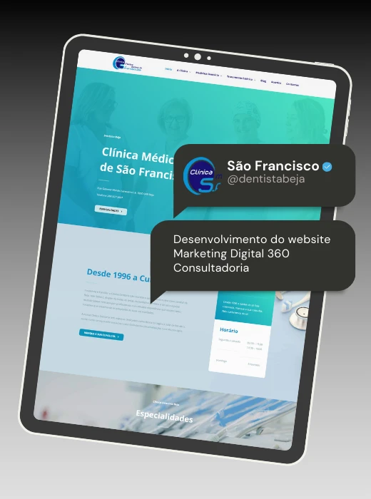 Clínica Médico Dentária de São Francisco - Webfarus Portfolio