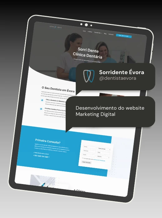 Clinica Dentária Sorridente - Webfarus Portfolio