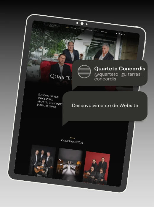 Quarteto Guitarras Concordis - Webfarus Portfolio